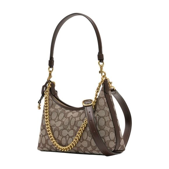 Signature Juliet 25 Shoulder Bag - Coach - Leather - Brown - Picture 2 of 2